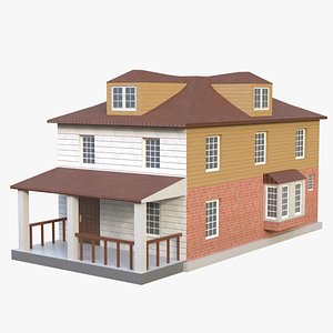 Suburban building 5 3D