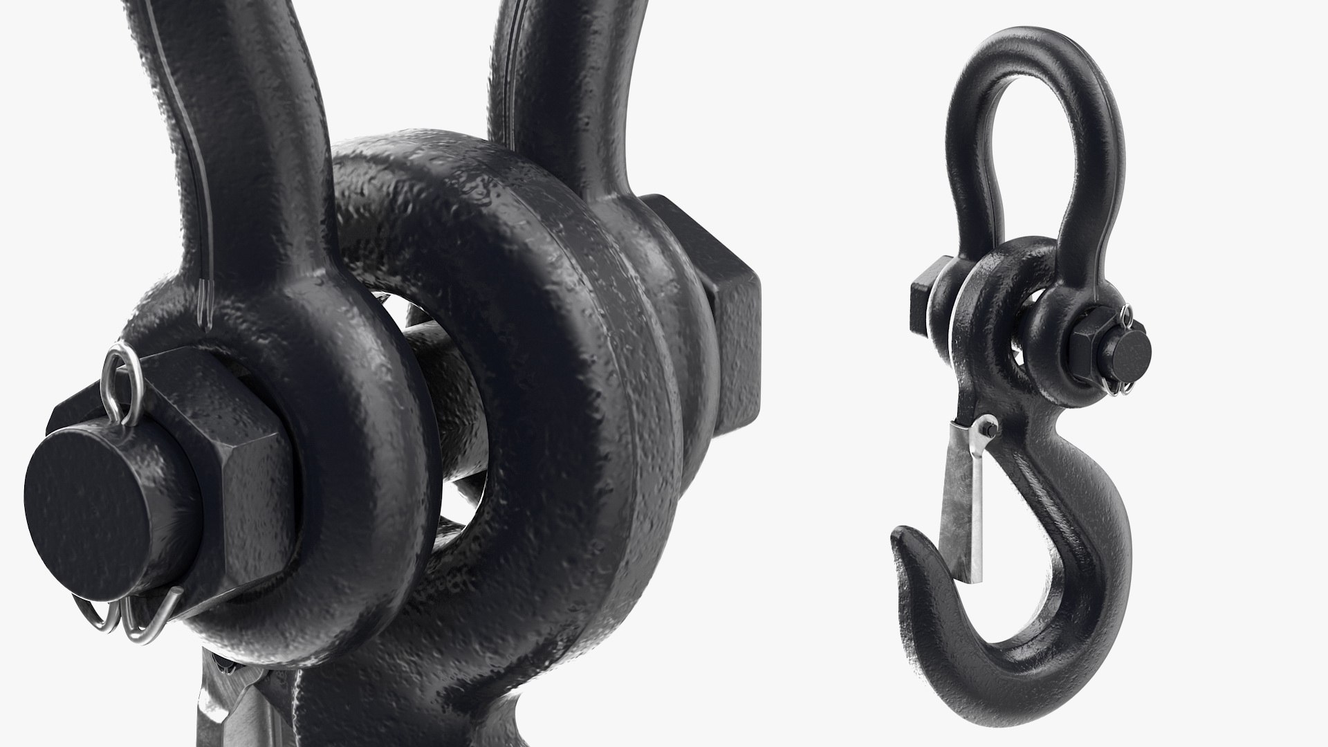 Hook with Shackle 3D model preview