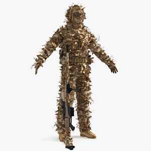 Sniper with Barrett 98 Bravo Rigged