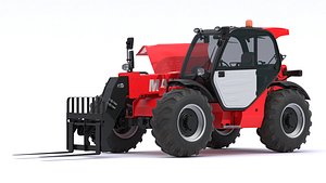 3D Manitou MT732 Telescopic Handler