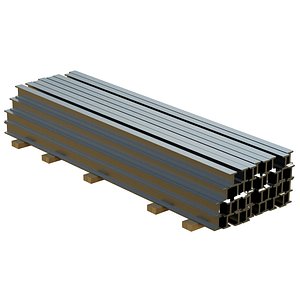 Iron Beams 3D model