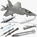 Коллекция F-35 Lightning II с ракетами и бомбами