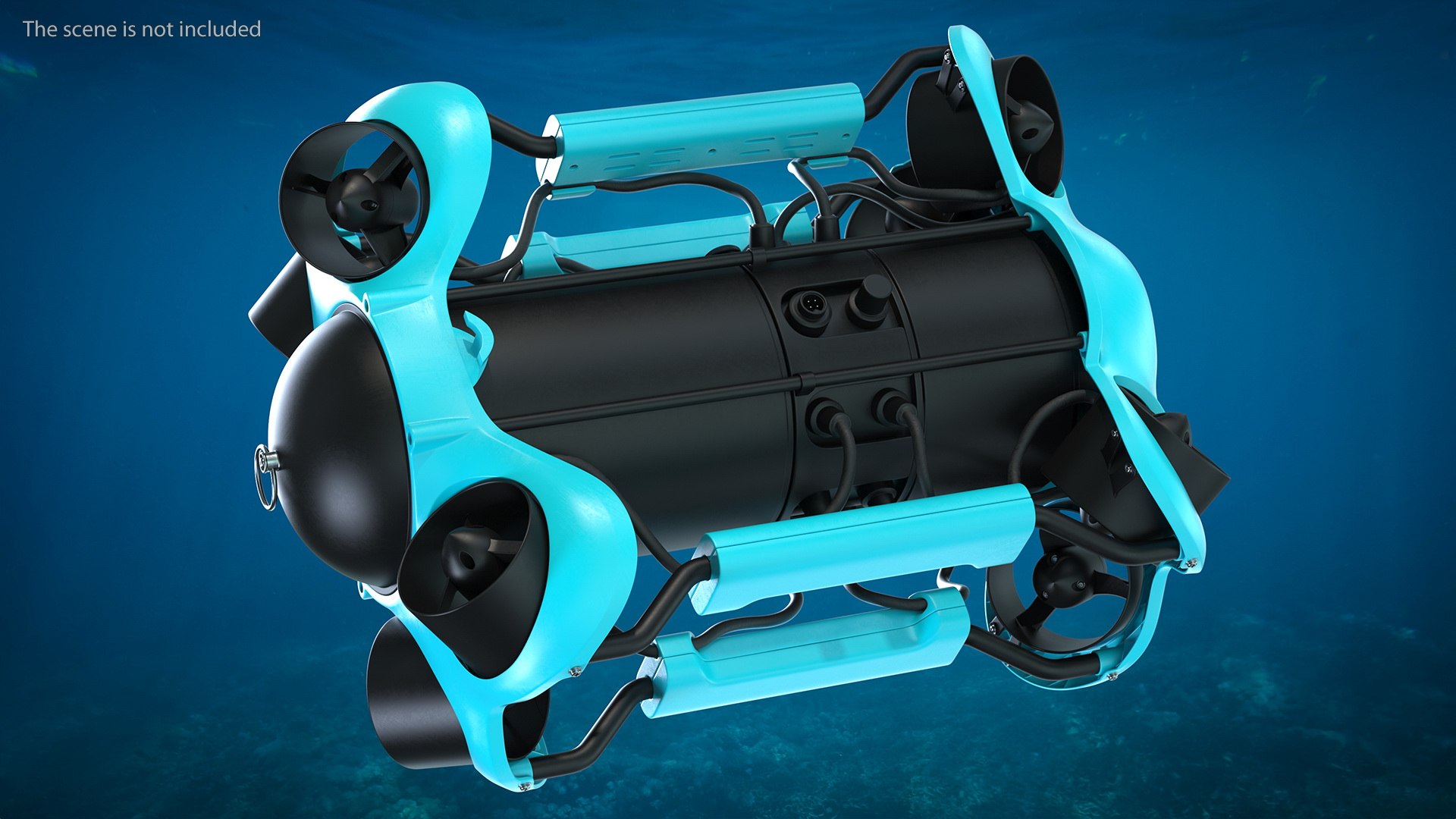 Professional Underwater Drone Rigged Model - TurboSquid 1855931