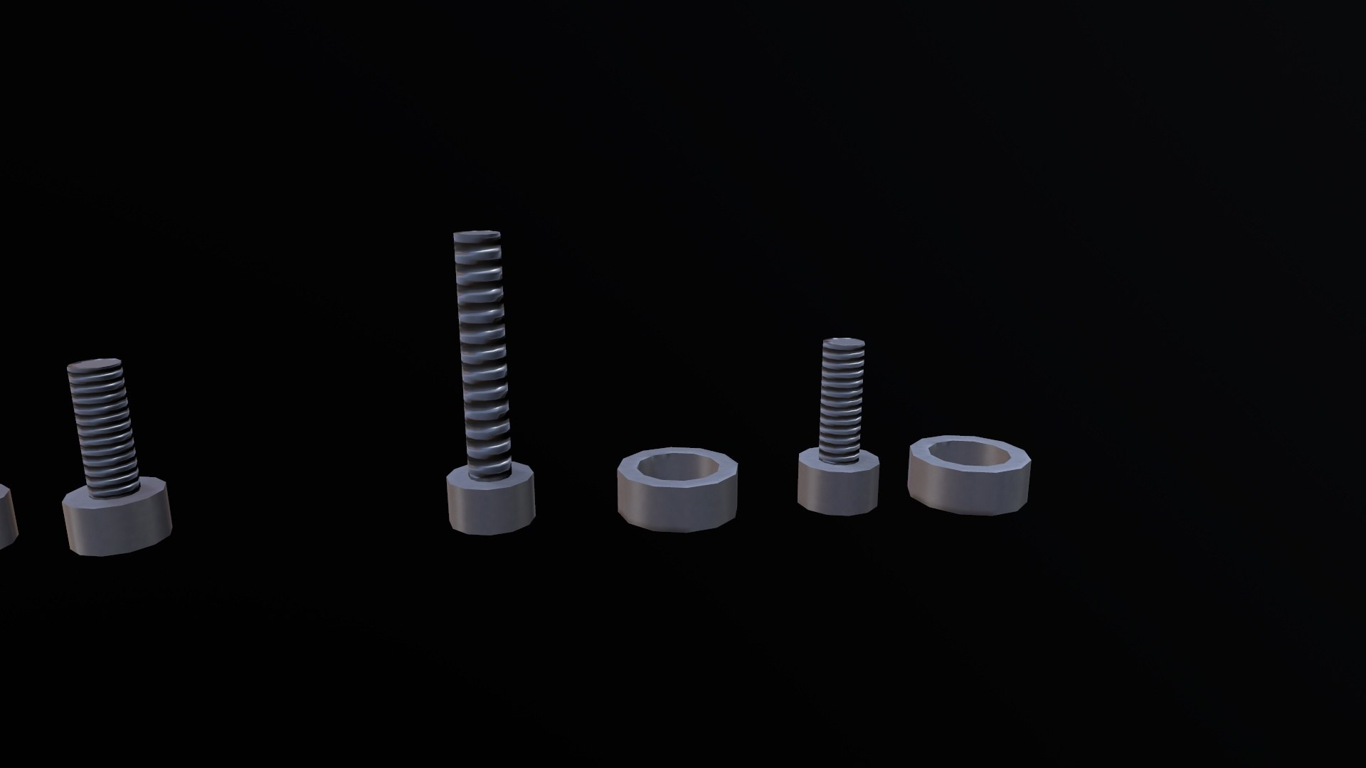 Nut Bolts 3D Model - TurboSquid 2293435