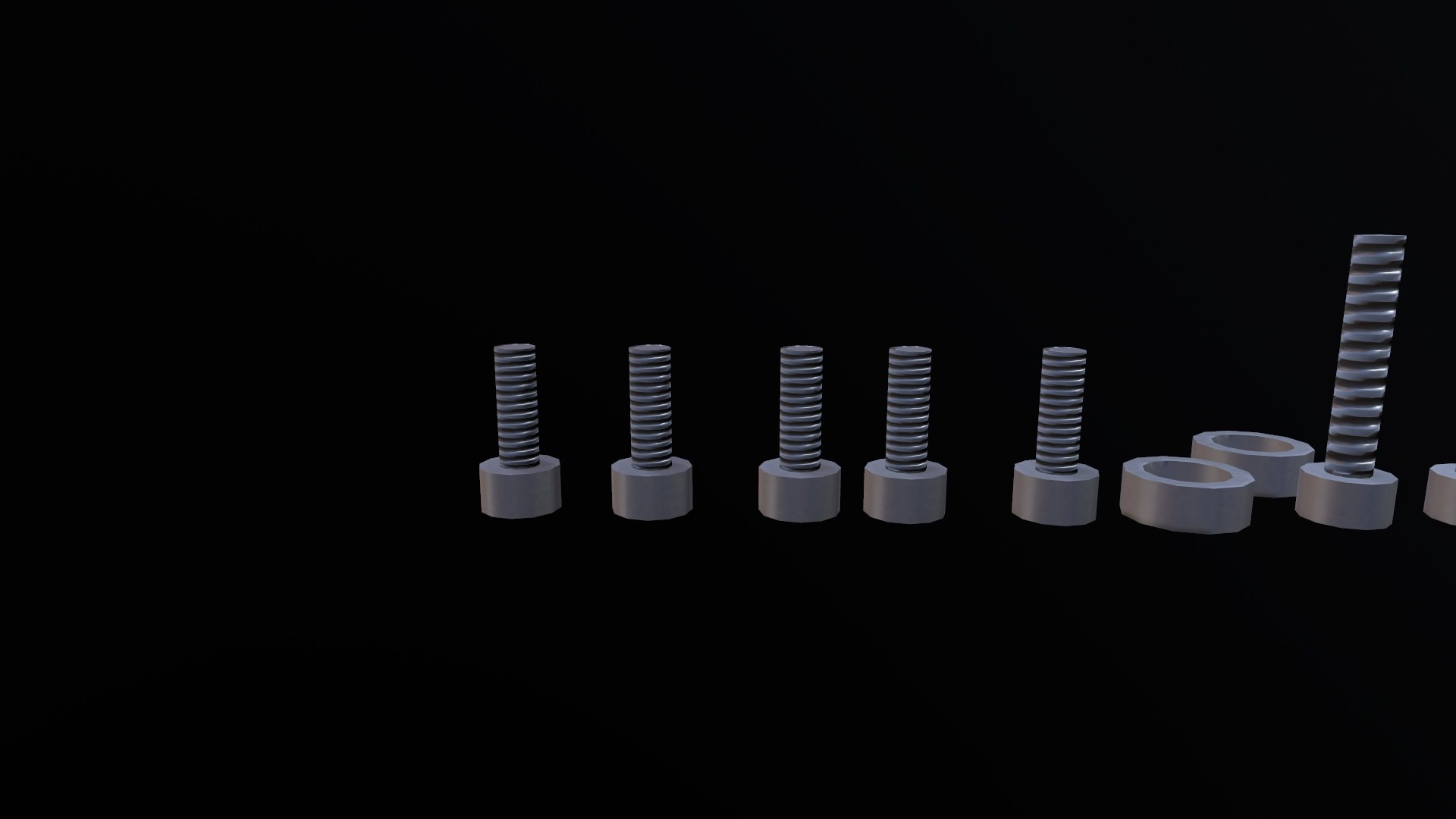 Nut Bolts 3D Model - TurboSquid 2293435