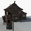 Chinese Old Wooden House 01