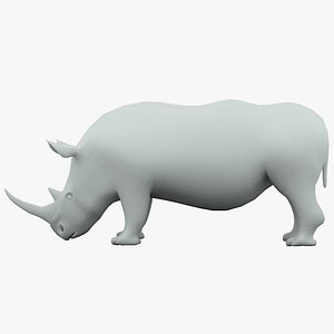 rhino base mesh 3D model