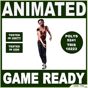 3d model of zombie