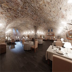 3D Restaurant Cellar Romantic