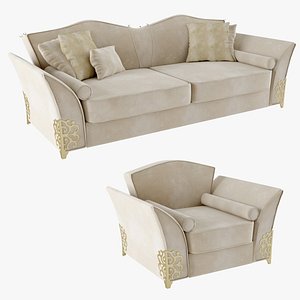 3d - sofa armchair