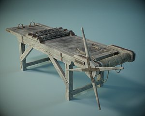 Medieval Torture Rack PBR 3D model