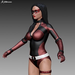 Superhero Female Body Base Mesh 3D Model 3D Model $8 - .unknown .blend .dae  .fbx .obj .stl - Free3D