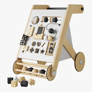3D Crate and Barrel Wonder and Wise Activity Baby Push Walker
