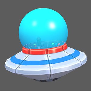 3D Spaceship Flying Saucer Animated