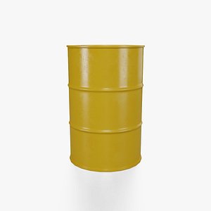 Steel Barrel - Yellow - Clean 3D