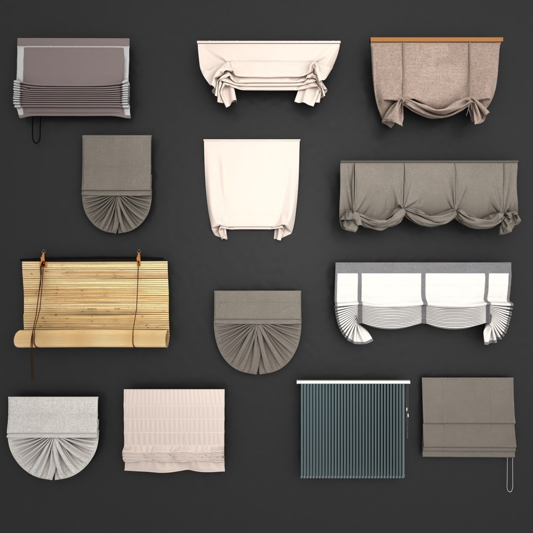 Window Blinds Collection model - TurboSquid 2036551