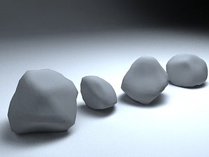 low poly rock