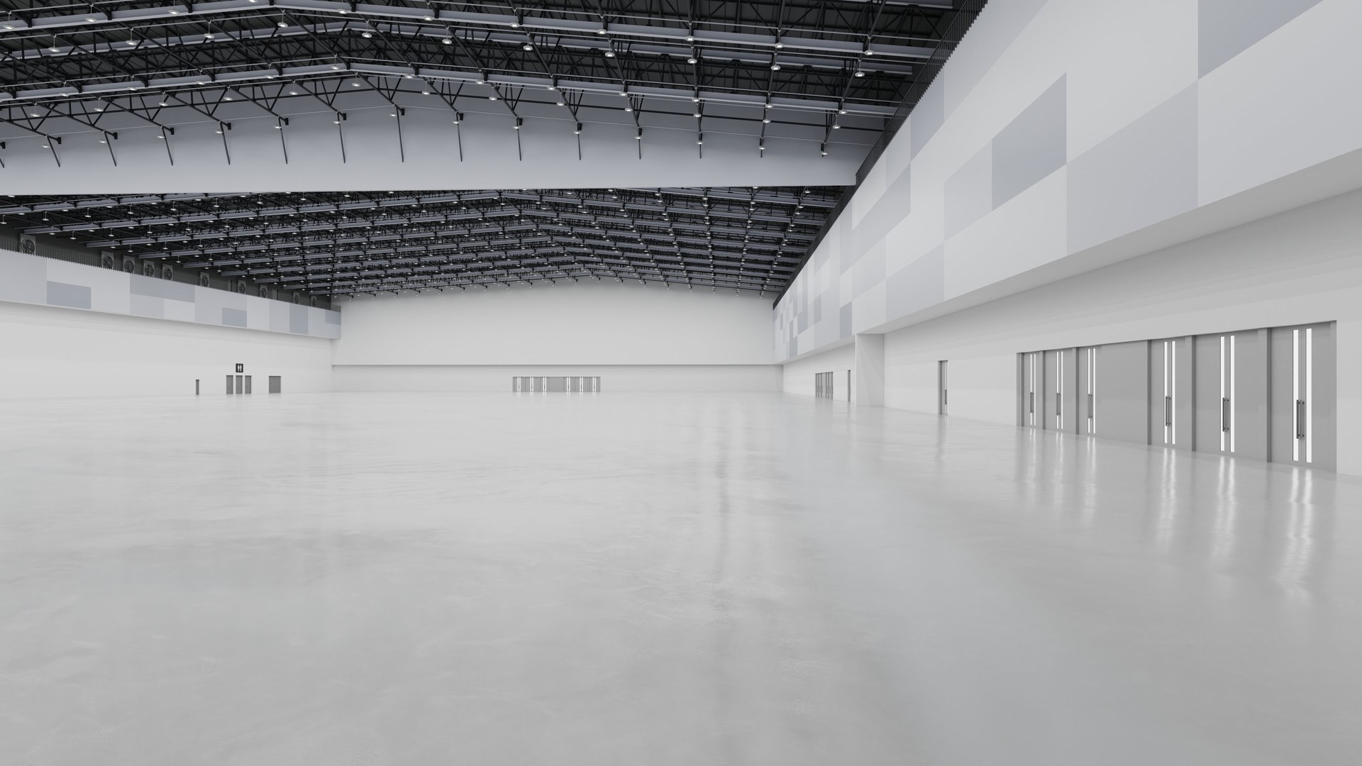 Exhibition Hall Interior 6 3D - TurboSquid 1950666