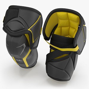 3D model Hockey Elbow Pads Yellow