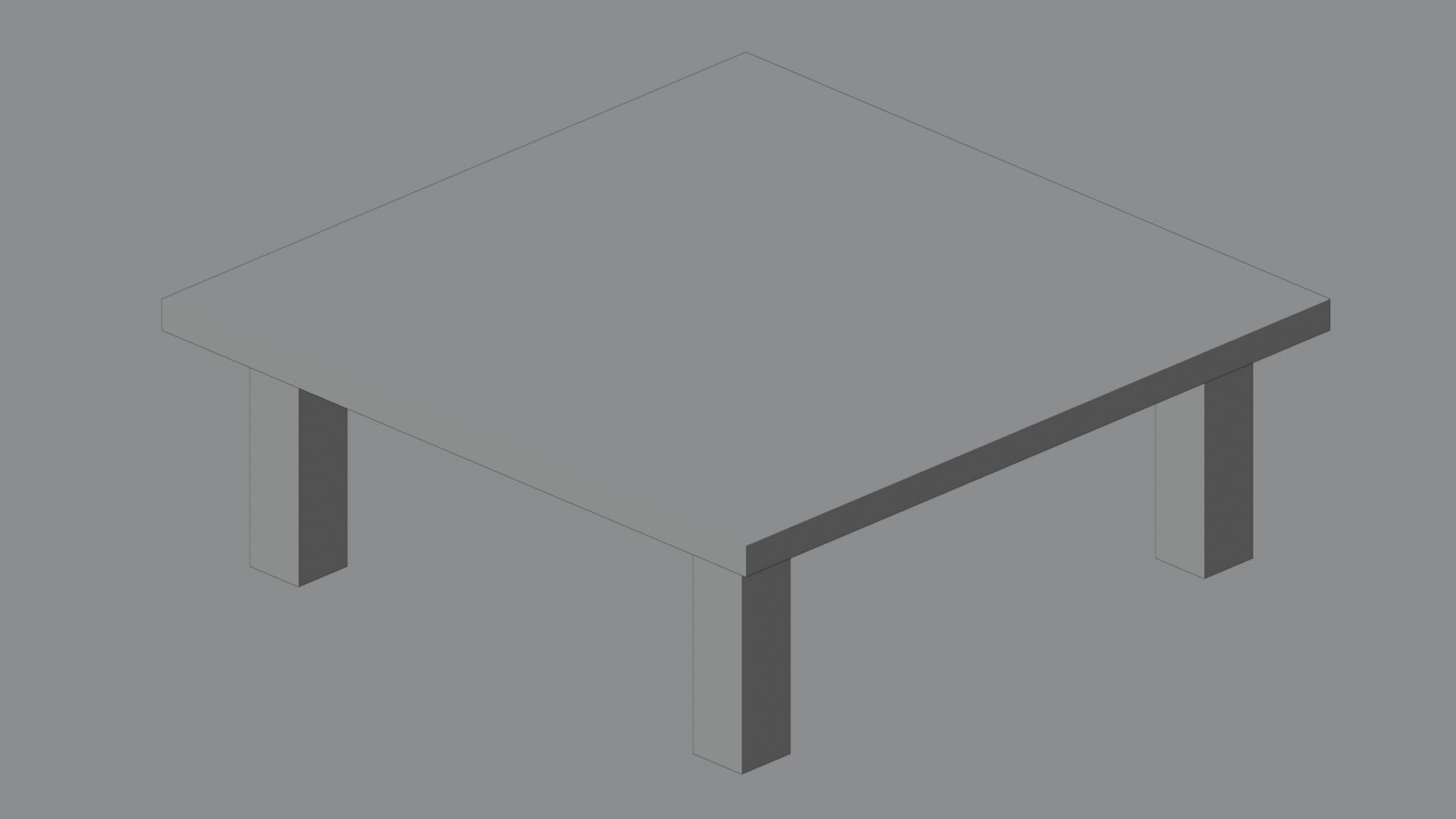 3D Modern Table Minimalist Design Model - TurboSquid 2411463
