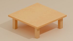 3D Modern Table  Minimalist Design model