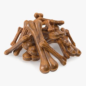 Heap of Dog Treats Dark 3D model