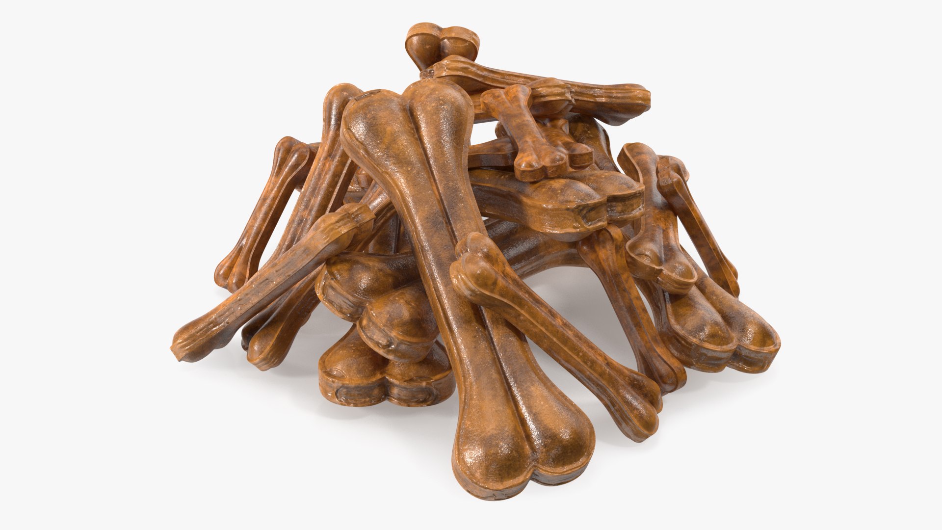 Heap of Dog Treats Dark 3D model preview