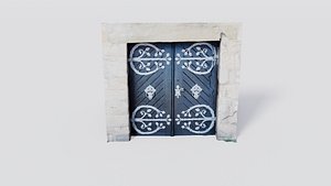 3D Medieval castle gate