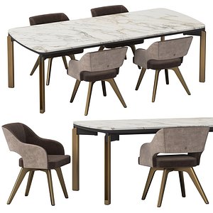 3D Mirage 36 Dining Set By Cantori