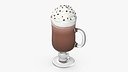 Irish Glass Hot Chocolate with Cream