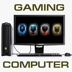 dell alienware gaming computer 3d max