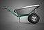 DUAL 2 DOUBLE TWO TWIN TIRE WHEEL WHEELED WHEELBARROW CART METAL