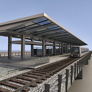 metro station 3d model