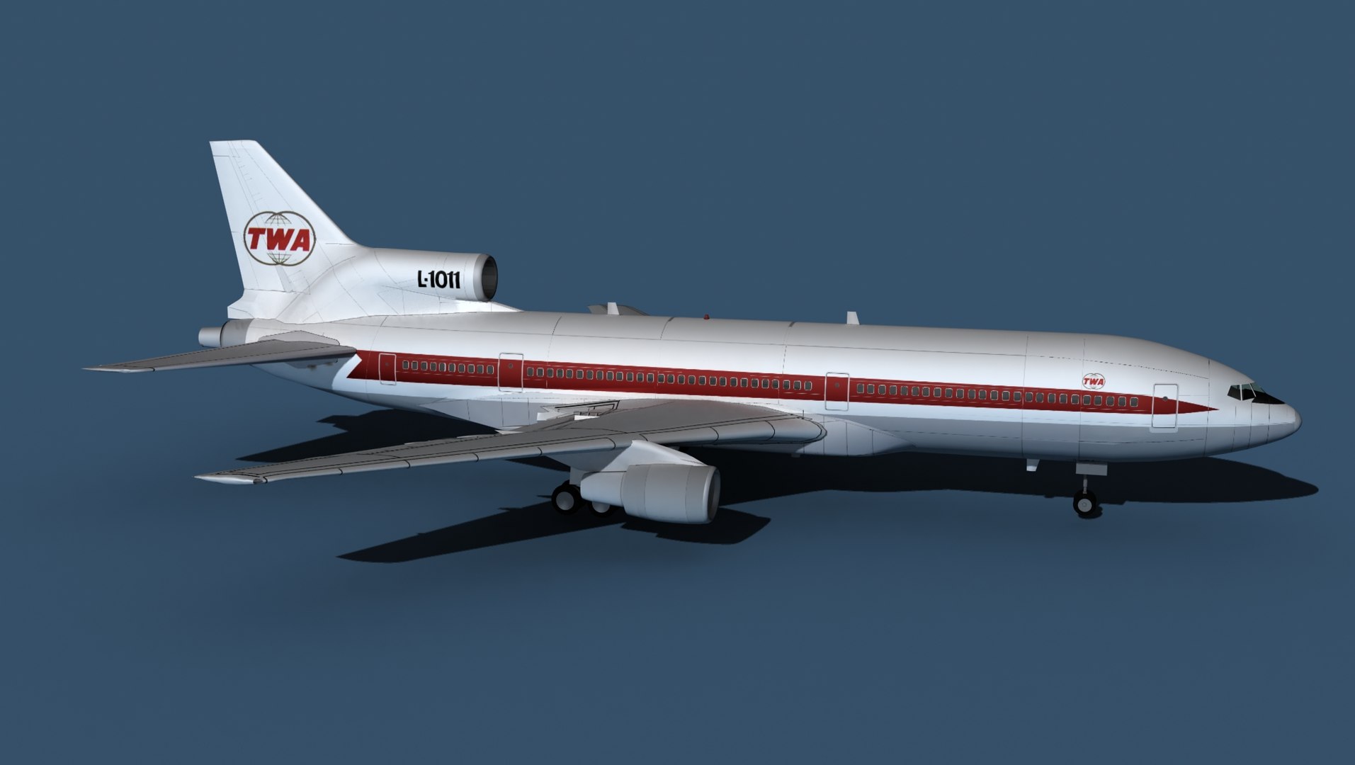 3D Lockheed L-1011-50 Trans World 1 Model - TurboSquid 1921639