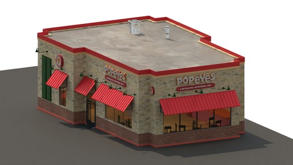3D Popeyes Building - TurboSquid 1744440