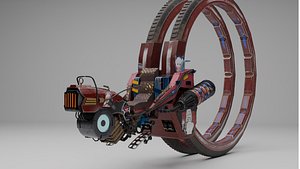 3D sci-fi bike file model