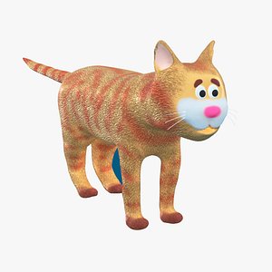 cartoon stylized cat