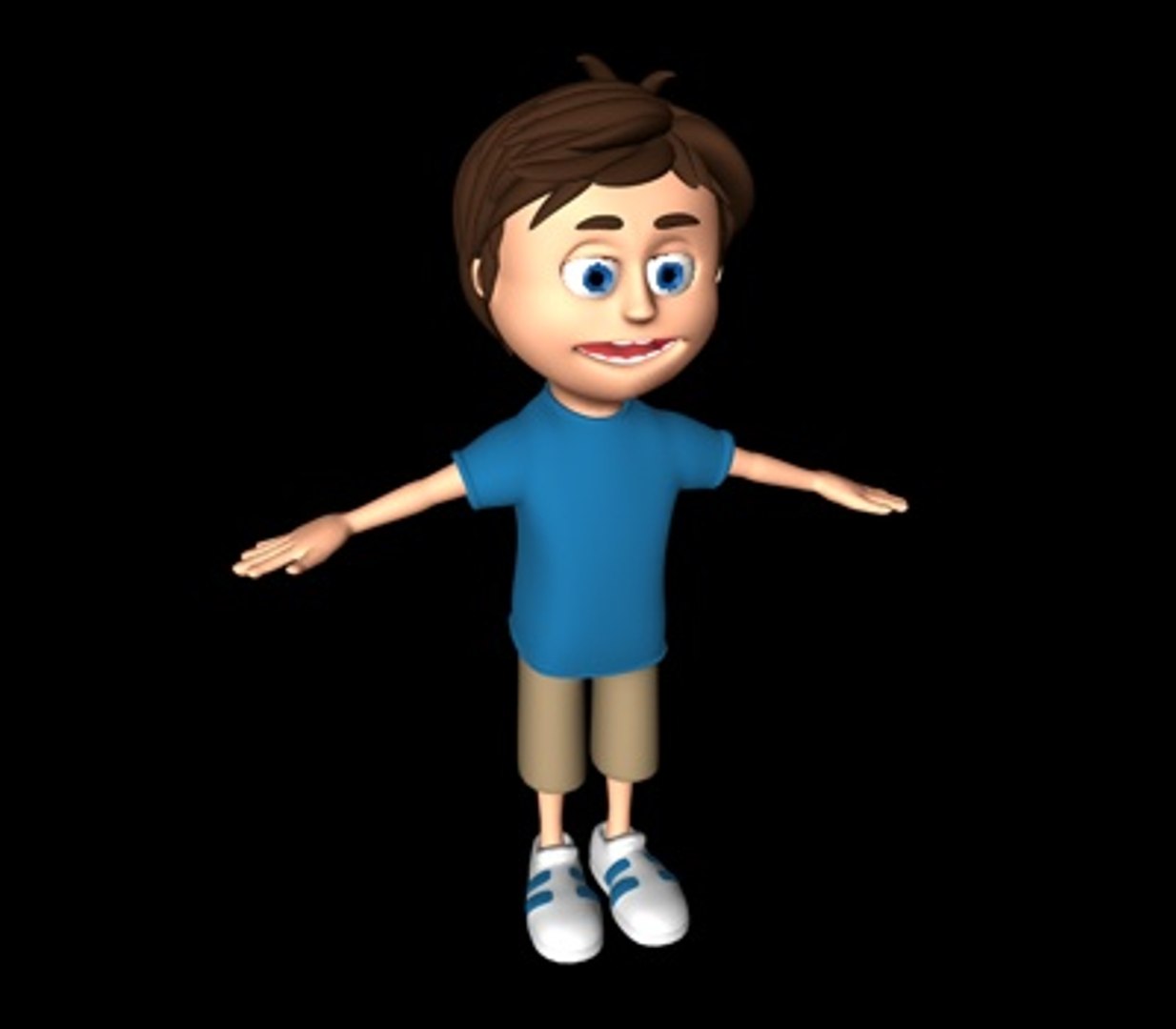 3d model boy cartoon