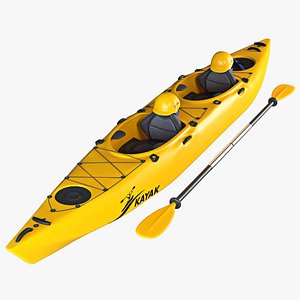 3d tandem kayak model