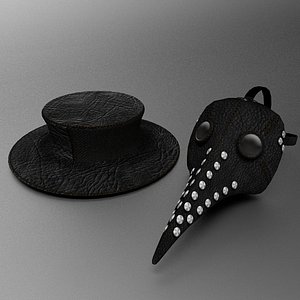 Plague Doctor's mask and hat