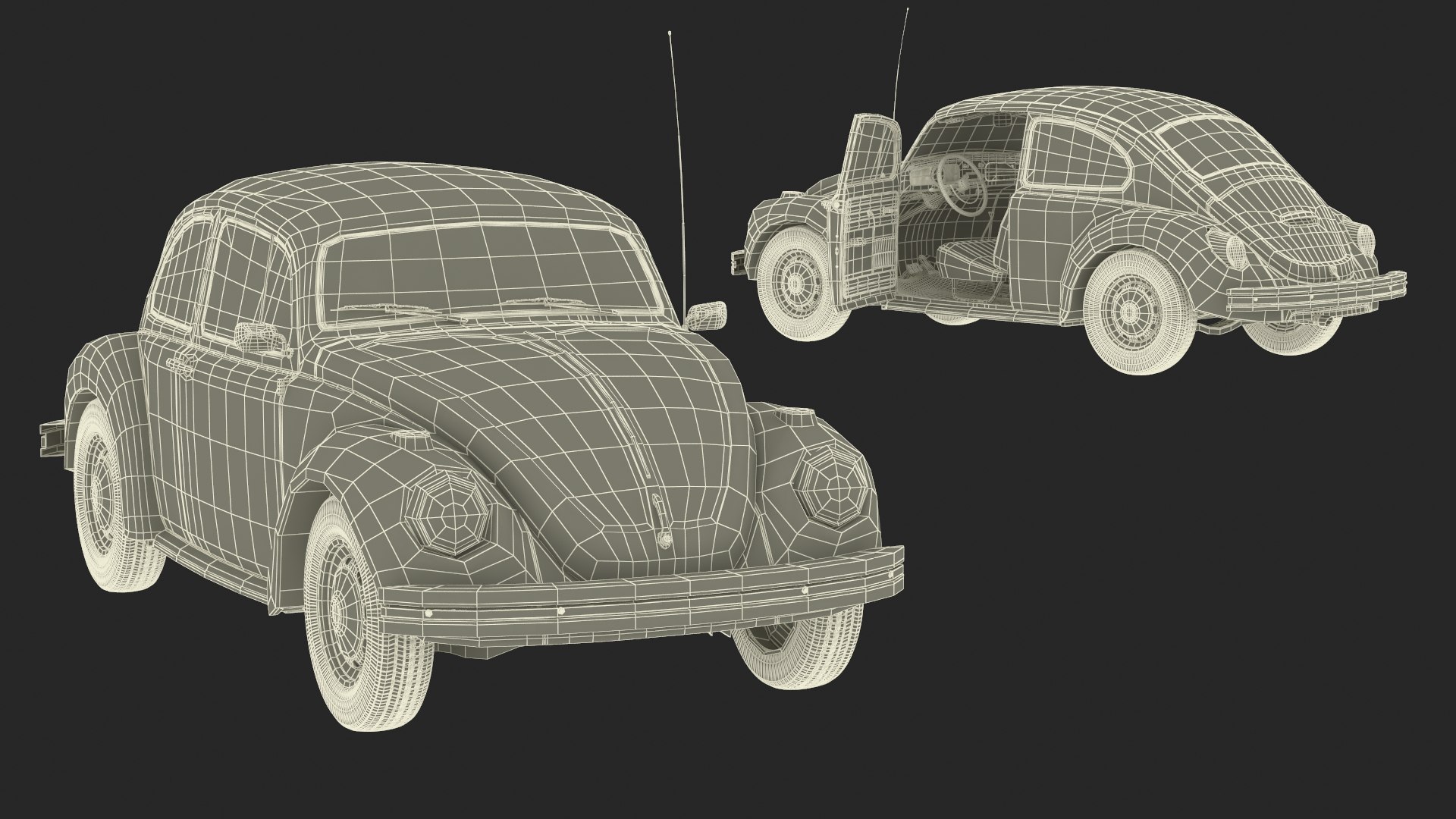 Iconic Volkswagen Beetle Rigged model https://p.turbosquid.com/ts-thumb/py/ncCmW1/1A/iconicvolkswagenbeetlerigged3dsmodel065/jpg/1722822816/1920x1080/fit_q87/5d7cebe7ea92b451e609ce821d75f36b1e97c12e/iconicvolkswagenbeetlerigged3dsmodel065.jpg