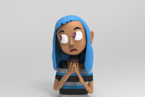 3D Girl Cartoon model