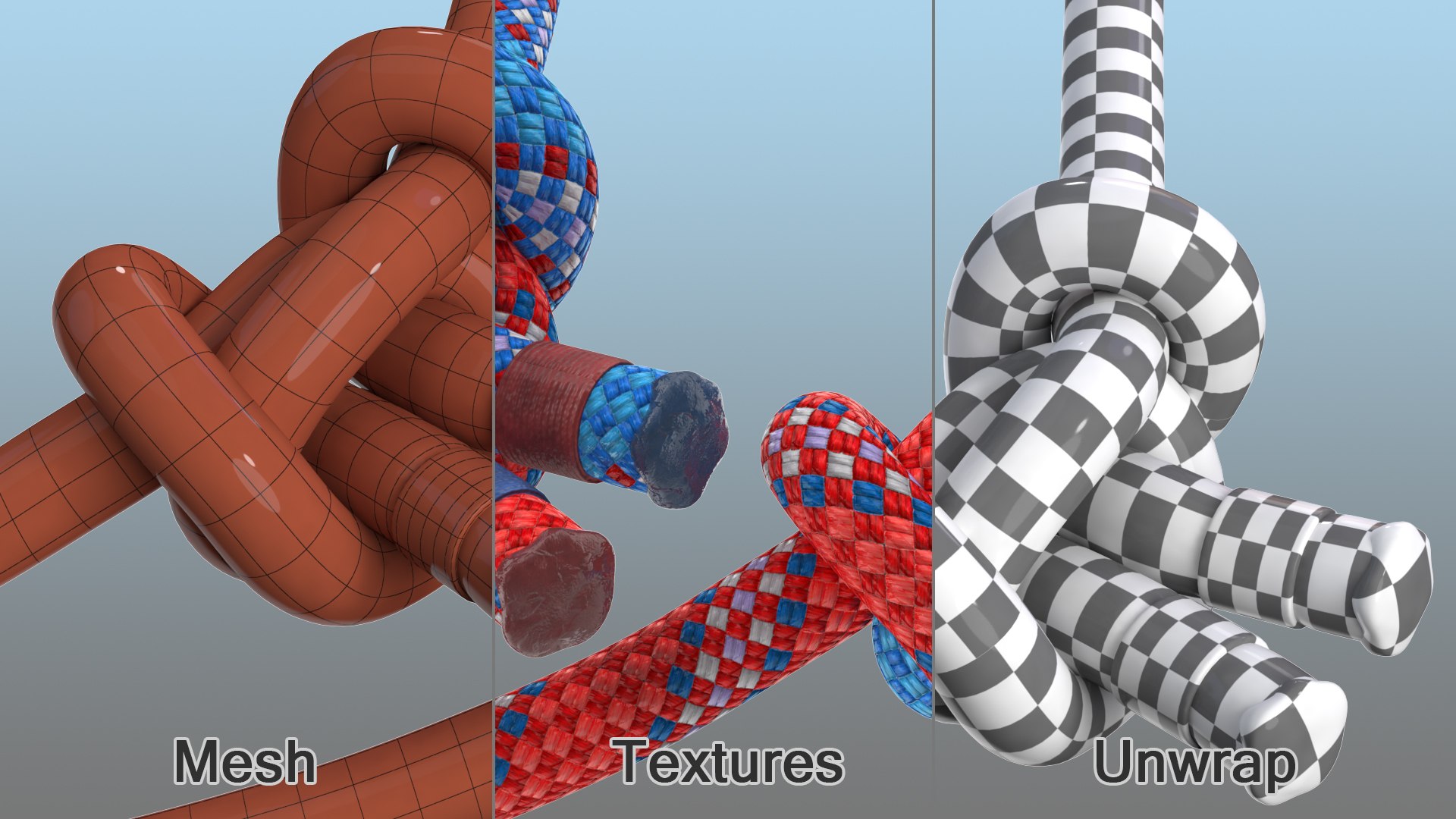 rope knots 3D model https://p.turbosquid.com/ts-thumb/py/xyRzMb/oRYOF7Ir/ropeknotscollection3dmodel025/jpg/1607522817/1920x1080/fit_q87/878da5ca7d6c1fc0620a07601e9cebcf23b173b8/ropeknotscollection3dmodel025.jpg