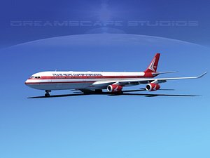 airline a340-600 airbus a340 3d obj