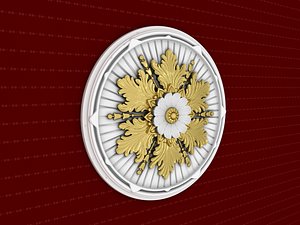 rosette decorative molding model