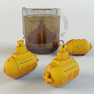 yellow submarine tea infuser 3D model