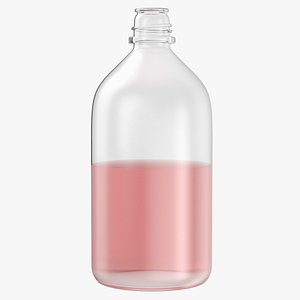 laboratory bottle large acetone 3D