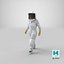 3D female professional beekeeper walking