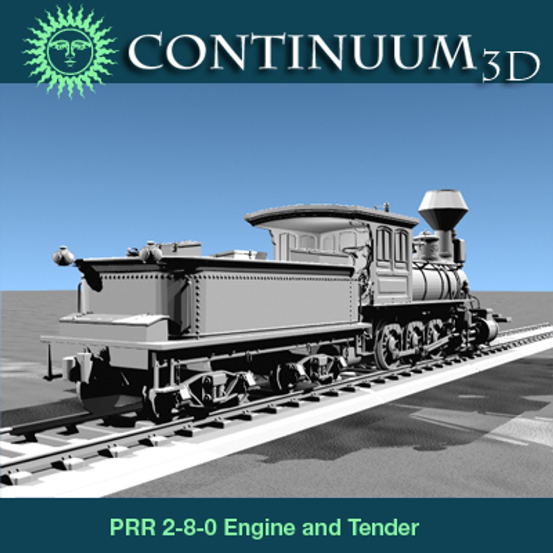 3dsmax Prr 2-8-0 Locomotives Steam