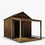 Hundehütte aus Holz